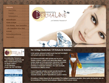 Tablet Screenshot of dermaline-kosmetik.com